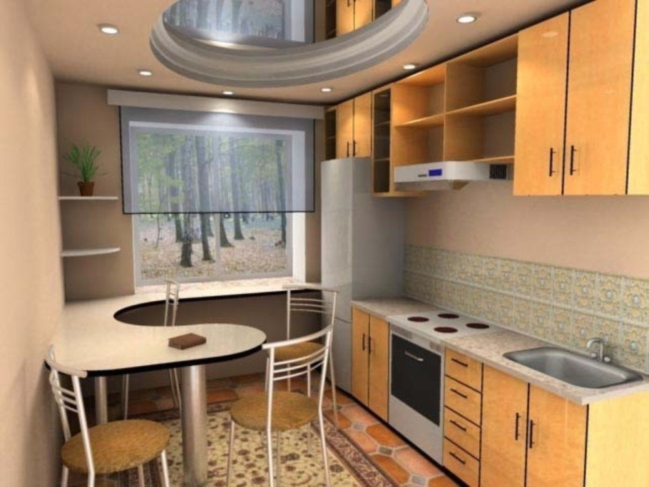 Планировка маленькой кухни 7м2