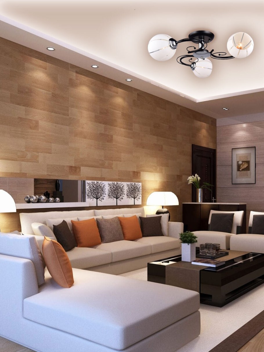 Бра над диваном в интерьере