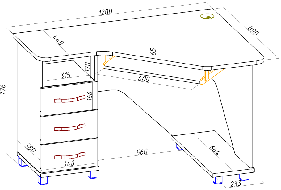 Стол "Torr" TDT 197