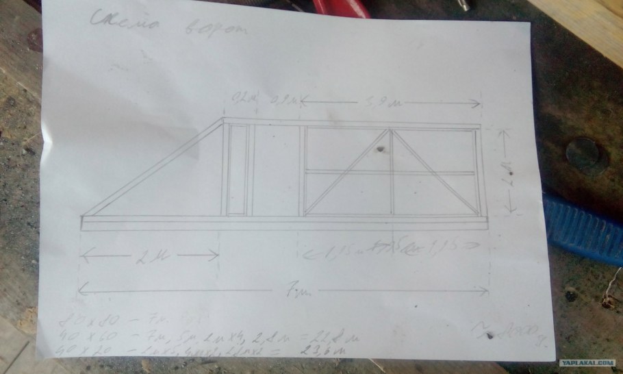 Откатные ворота монтажная схема установки