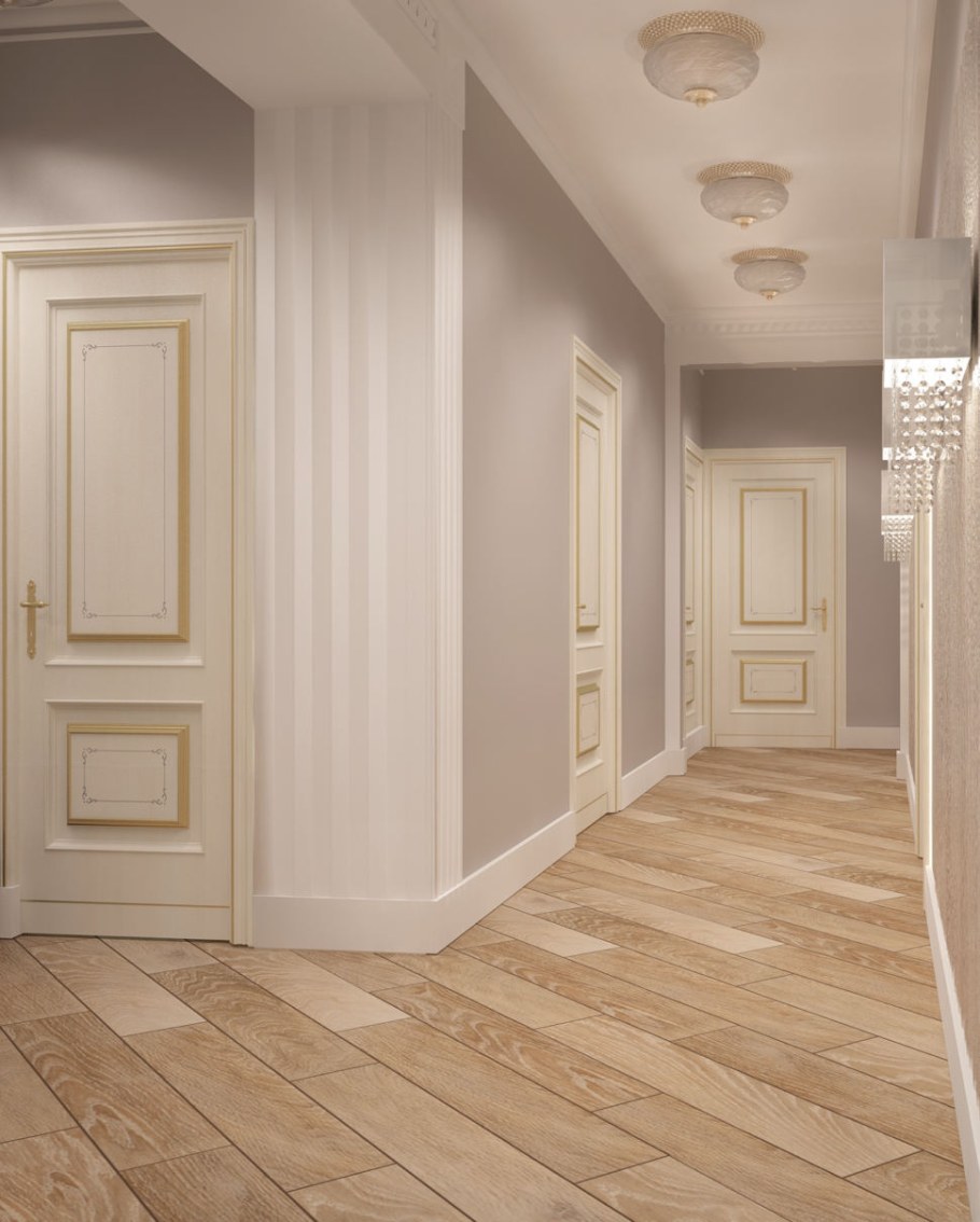 Светлые двери в интерьере