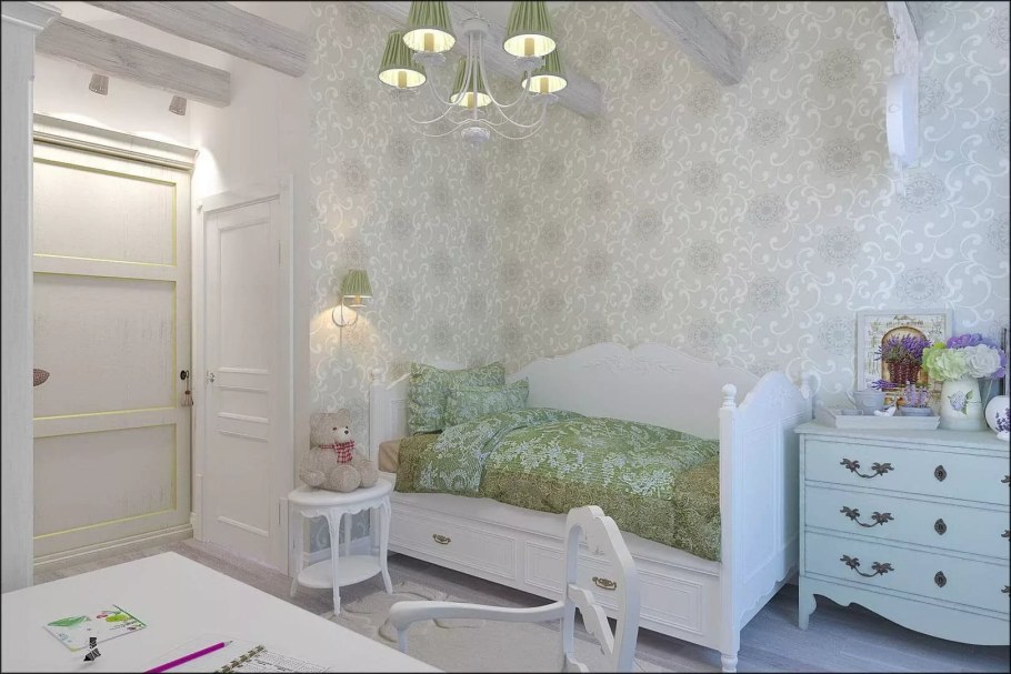 Детская для девочки в светлых тонах
