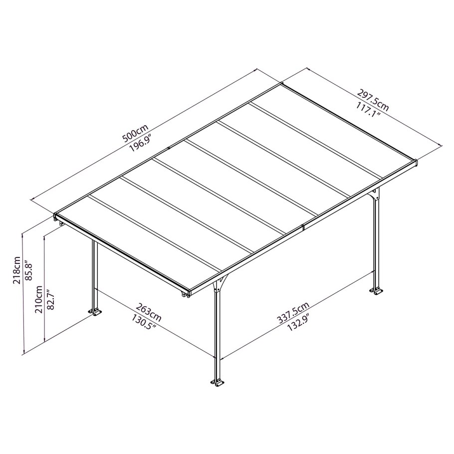 Навес из поликарбоната 3х4 чертеж