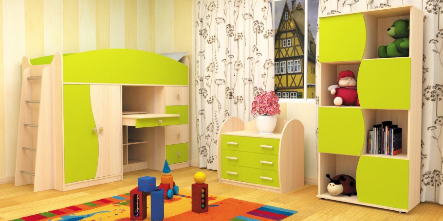 Сигма-стеллаж "Астра-10" дуб молочный/Пинк