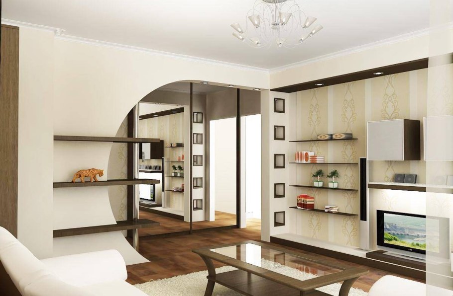 Однокомнатная квартира до и после