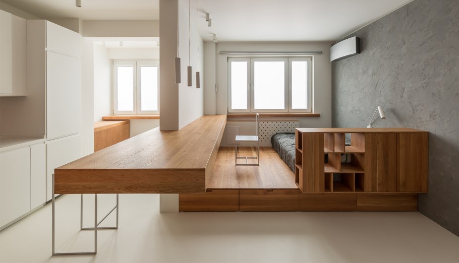 Подиум в интерьере квартиры