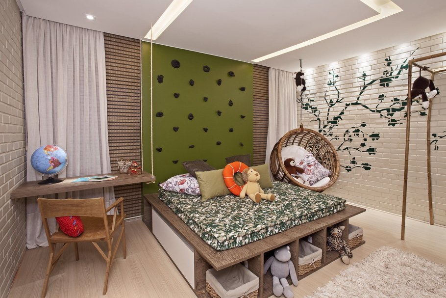 Кровать подиум в детской комнате