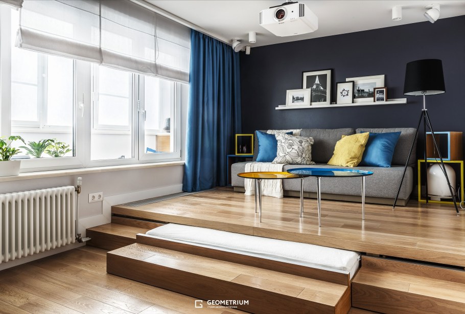 Гостиная с выдвижной кроватью