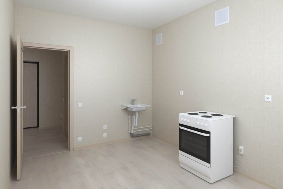 Однокомнатная квартира без мебели