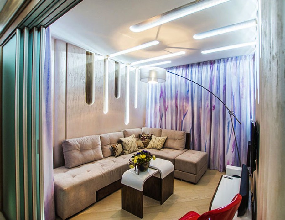 Спальня в проходной комнате