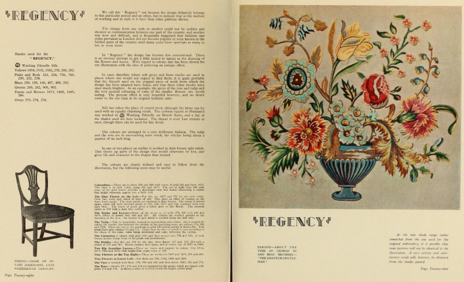 Vintage Waverly Federal Jacobean Design Fabric