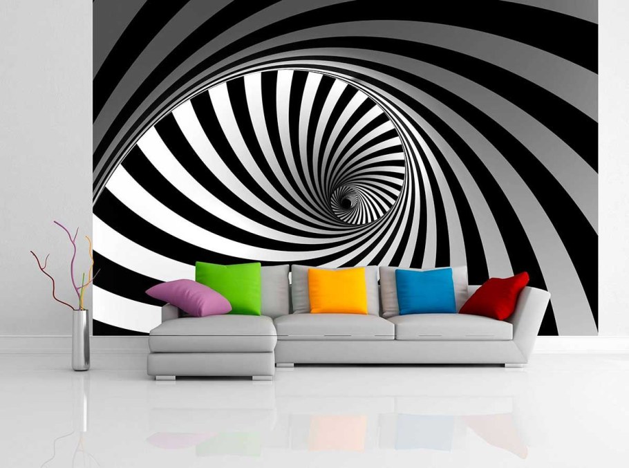 Оптические иллюзии в интерьере