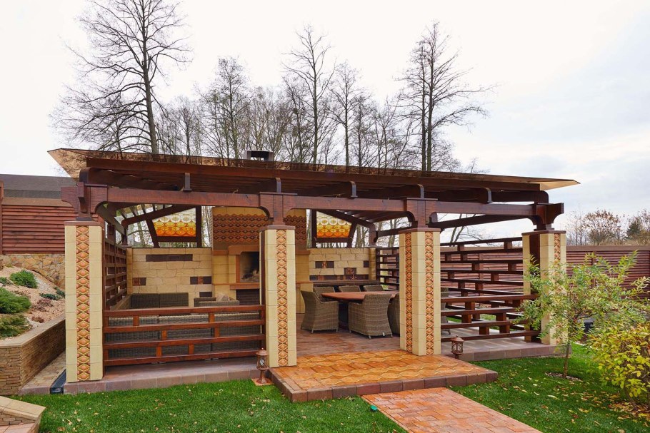 Навес для барбекю