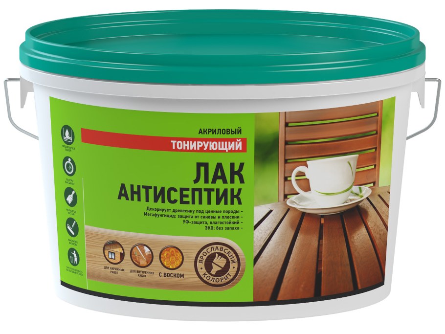 Лак-антисептик акриловый Faktura