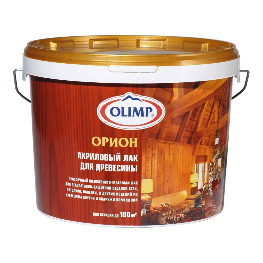 Олимп Орион акриловый лак для древесины