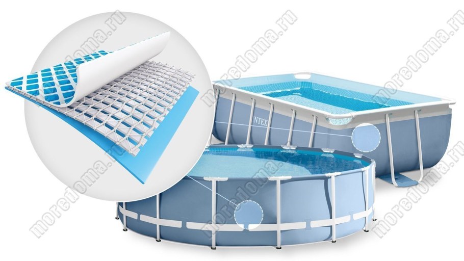 Каркасный бассейн Intex круглый Prism frame 457x107 см (комплект)