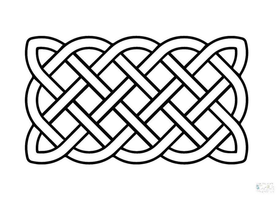 Плетеная косичка орнамент