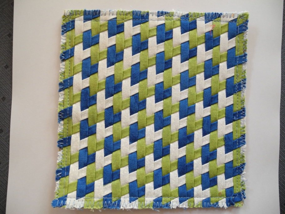 Японское плетение из полос ткани