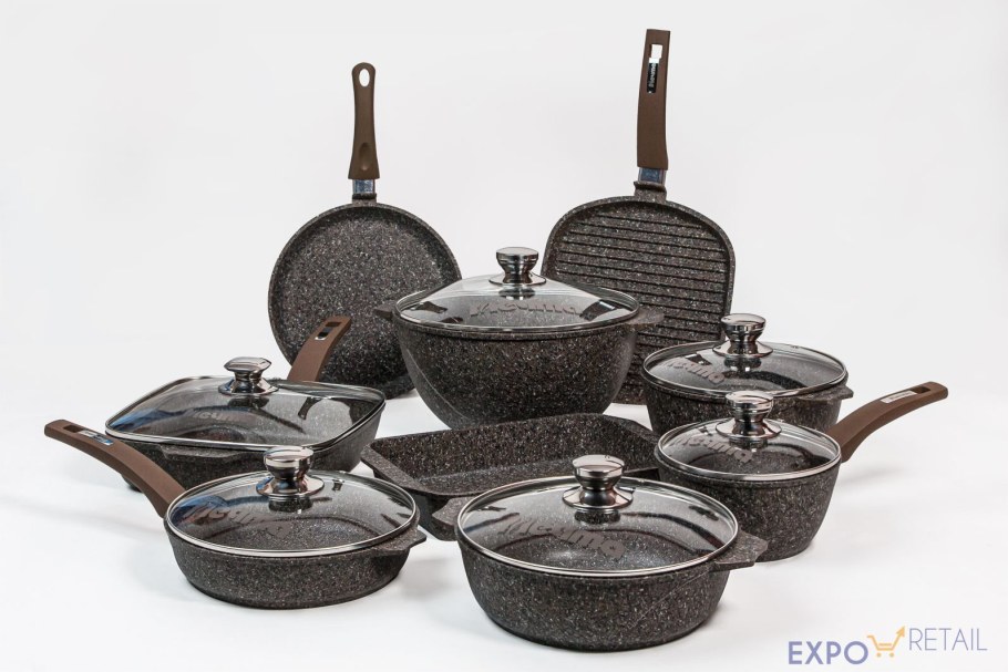 Набор посуды 10 пр. Granit Diamond line Berlinger