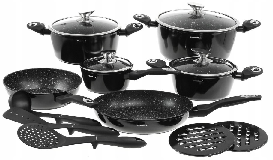 Набор посуды Berlinger haus Granit Diamond line BH-1111 10 предметов