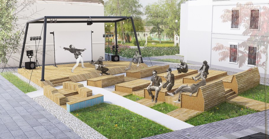 Лаунж зона в офисе