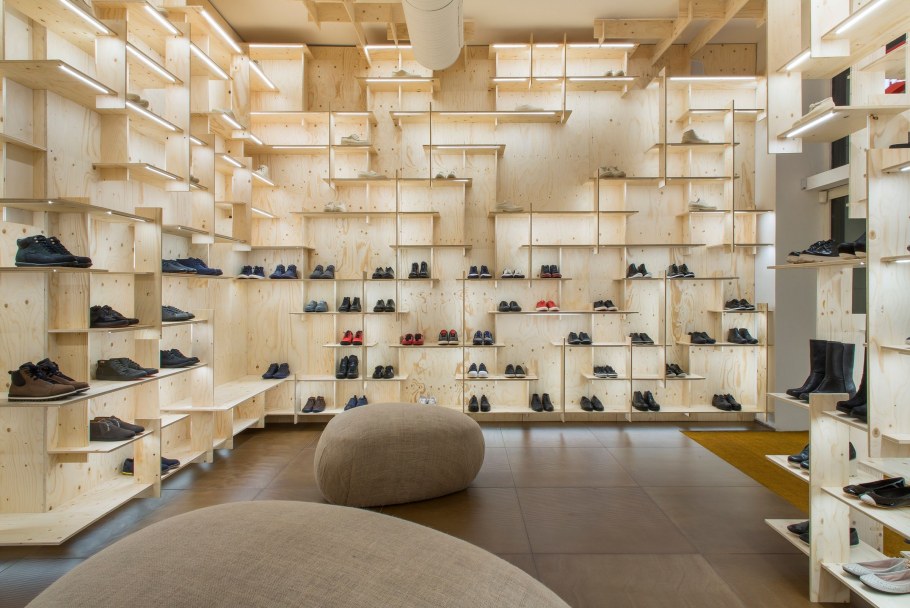 Необычный интерьер магазина