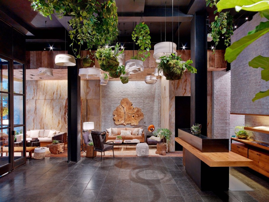 Эко отель лобби