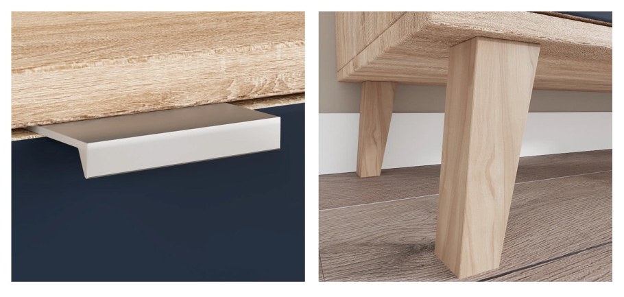 Тумба под ТВ Соло-16 дуб крафт белый