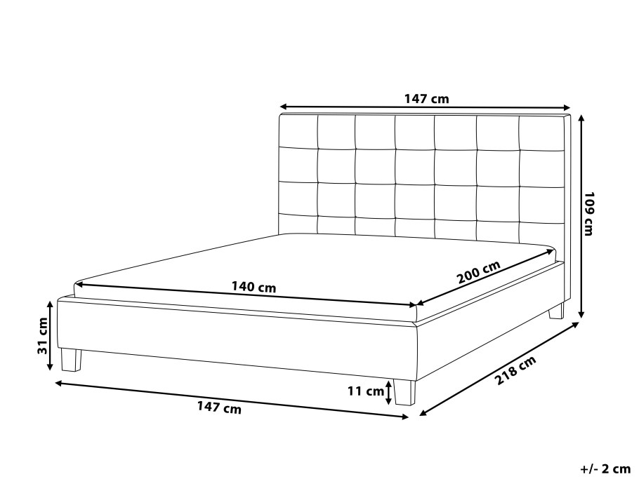 Размеры 2х спальной кровати стандарт