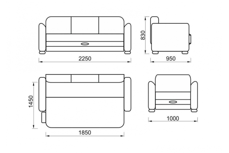 Габариты 2 спальной кровати