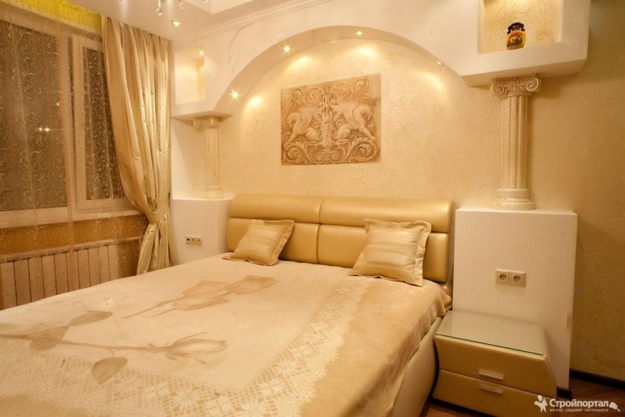 Спальня с евроремонтом