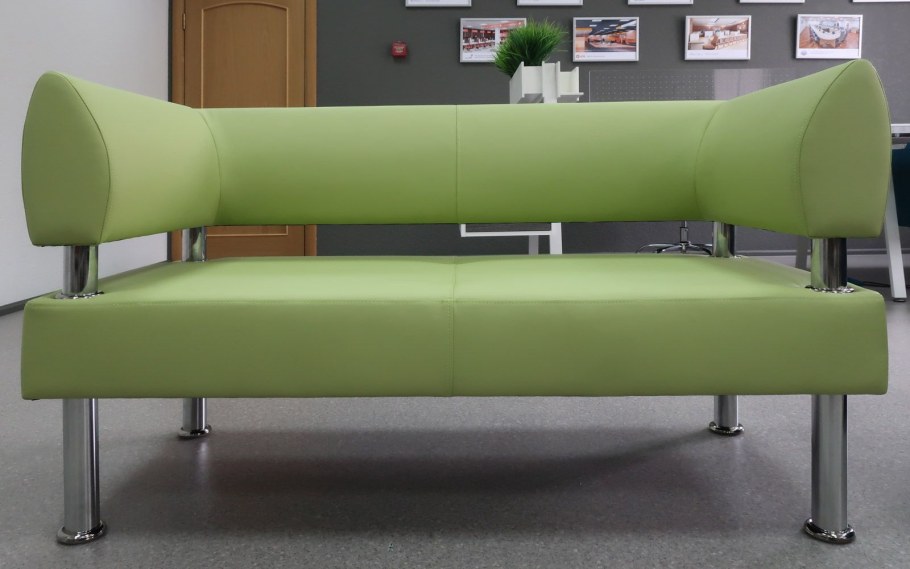 Диван 2хместный для офисов, габ: 1450х850х900мм Райт