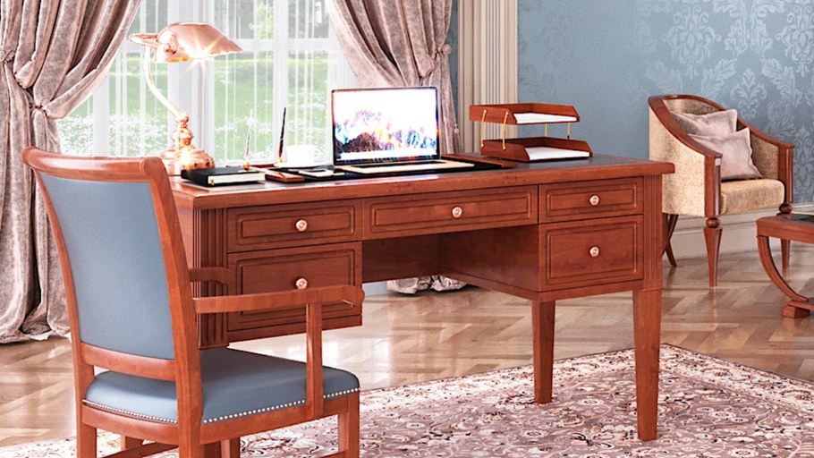 Стол письменный Александрия 101 (орех) Zibbo