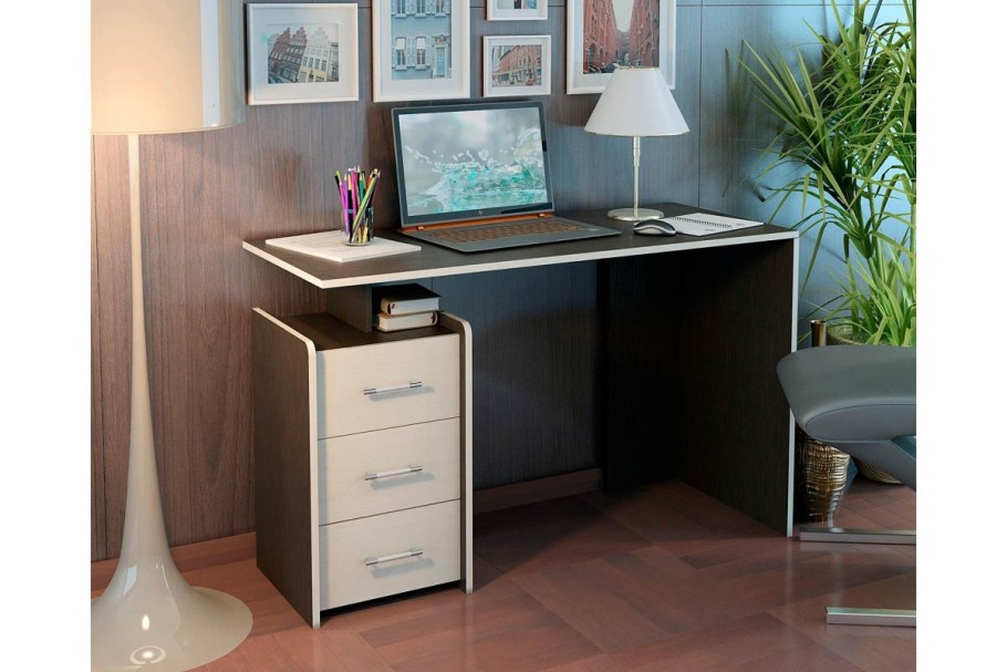 Стол компьютерный слим-2 (венге-дуб молочный)