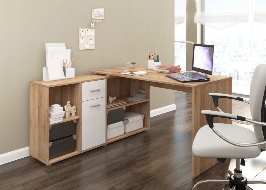 Офисная мебель дуб сонома светлый