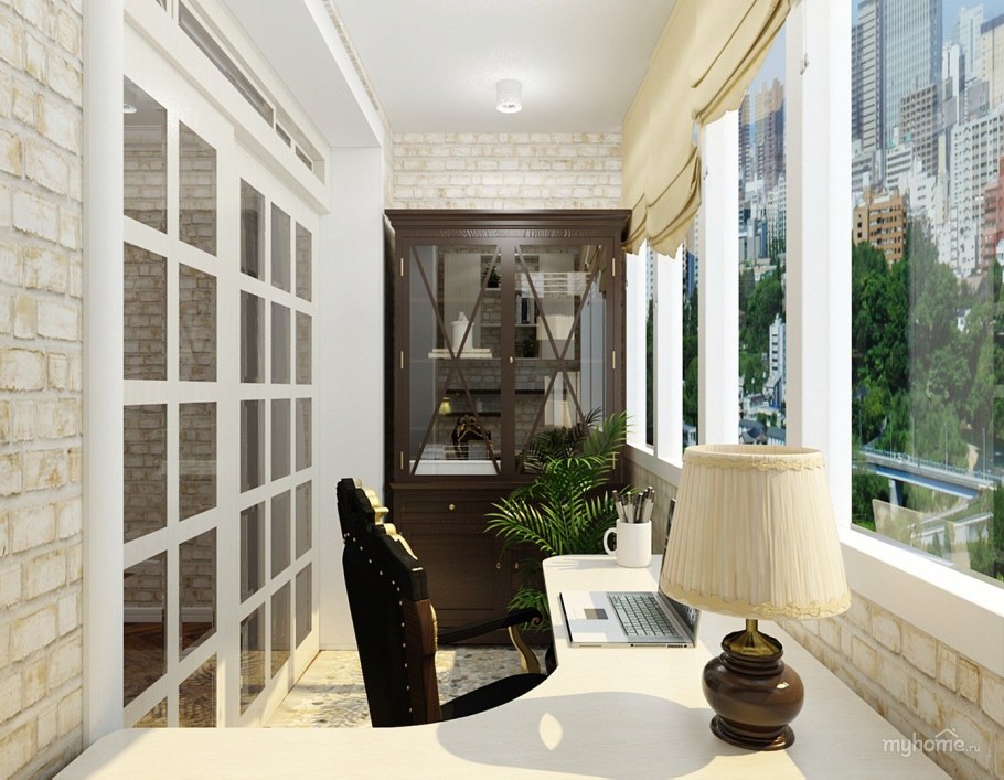 Балкон совмещенный с комнатой