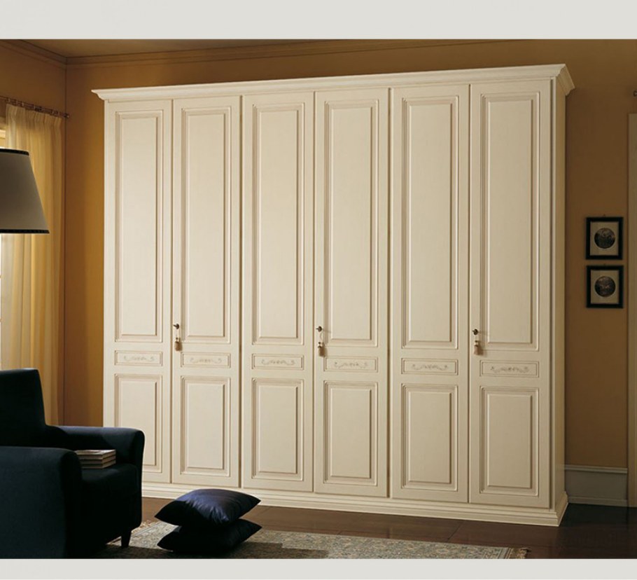 Белый шкаф классика 3ддд