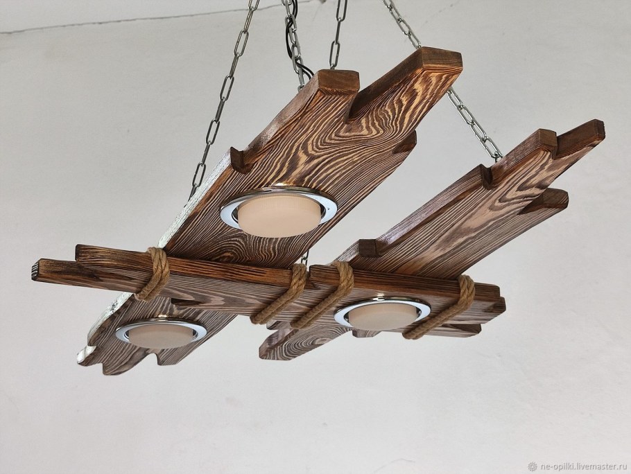 Настольная лампа из коряги