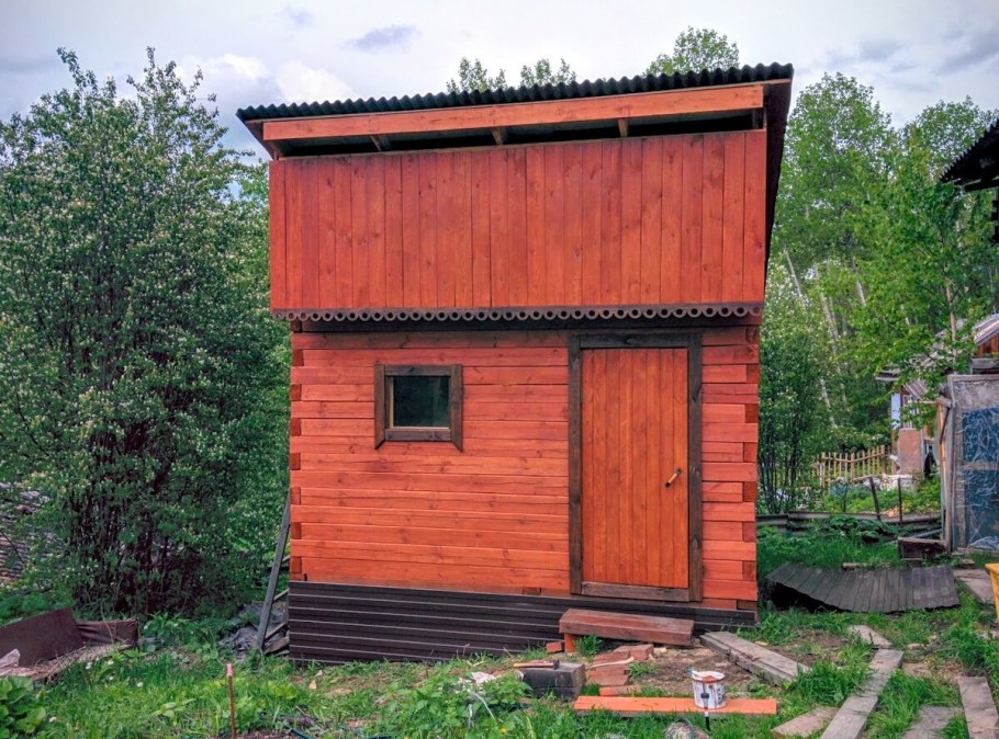 Финские бани из минибруса