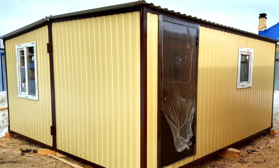 Сдвоенный вагончик бытовка