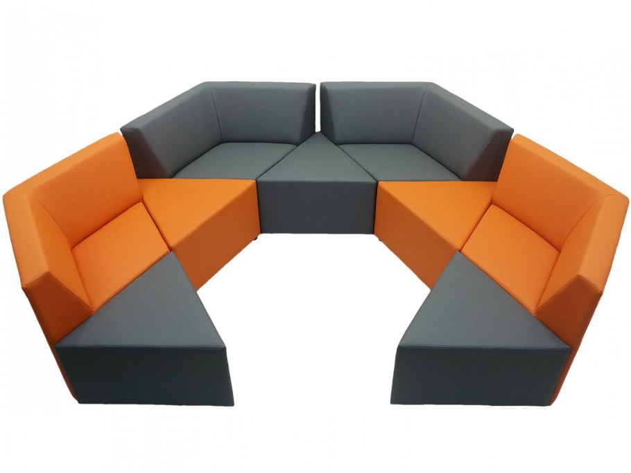 Модульный угловой диван релакс-2 лазурит