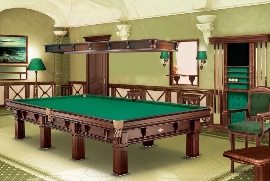 Бильярдная в классическом стиле