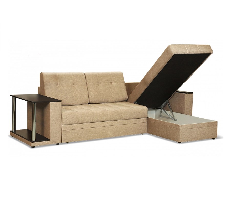 Диван-кровать угловой со столом Атланта Классик 140