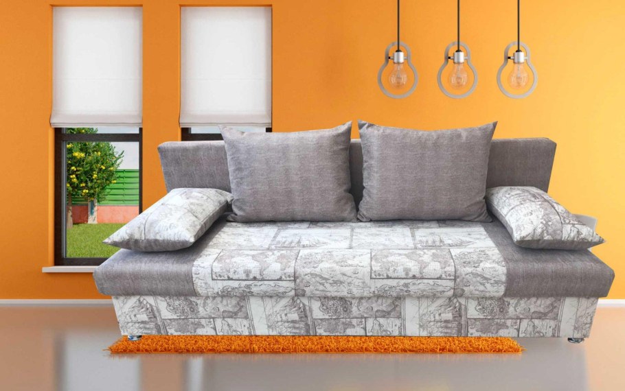 Оранжевый диван Рио Альтаир