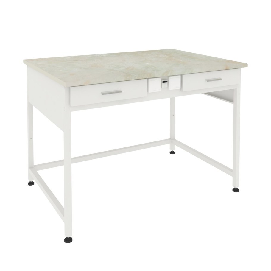 Стол лабораторный b600 x l1500 x h900мм; Лаб-1500 ЛКВ