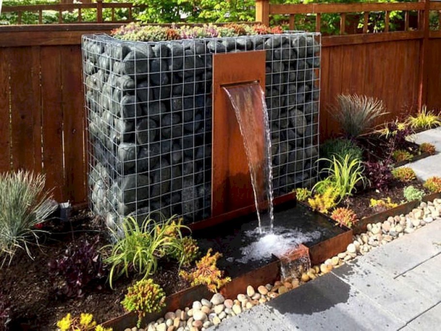 Водопад из габионов