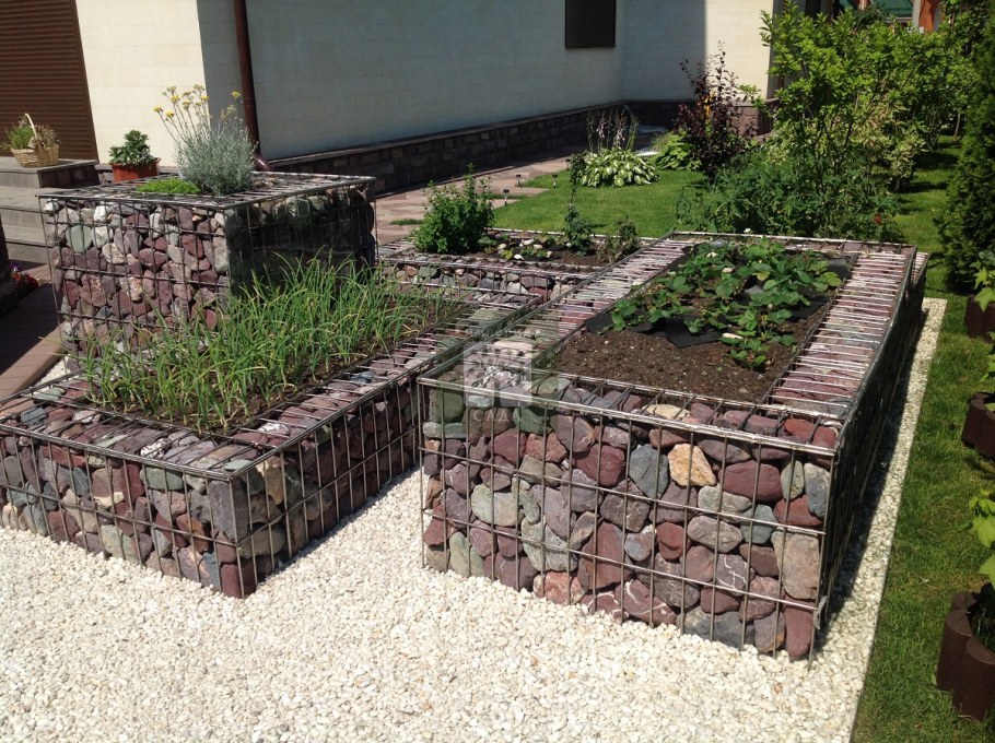 Габионы стена ландшафтный