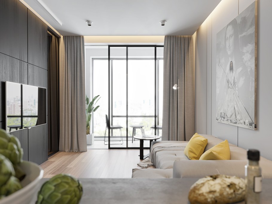 Квартира студия Минимализм