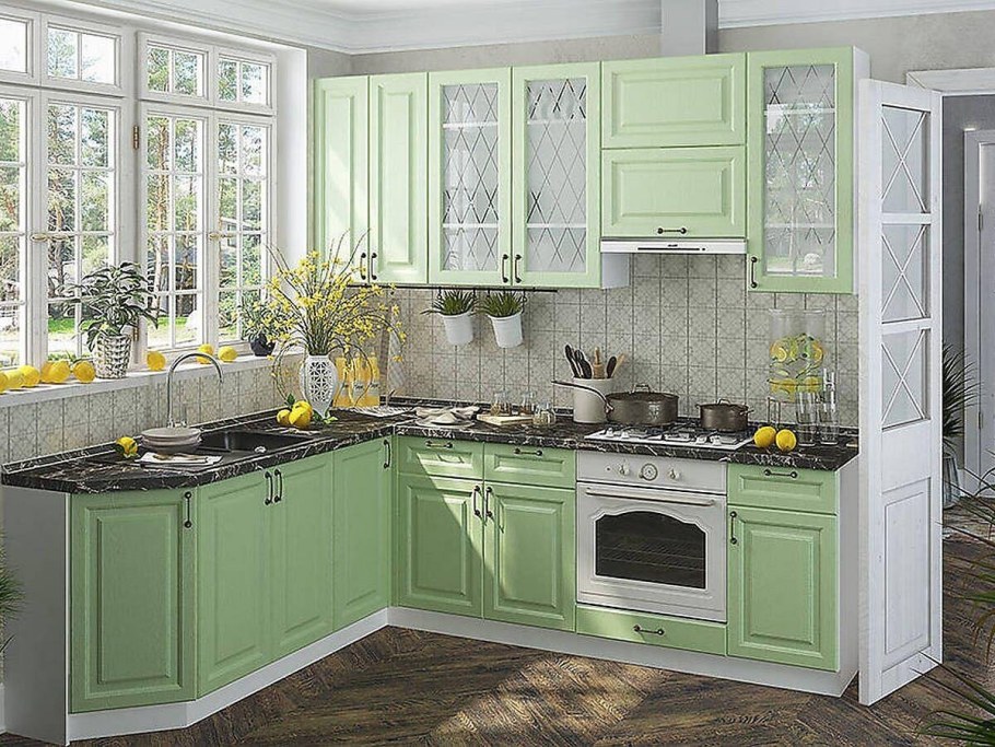 Кухня Вирджиния лиственница Бланко