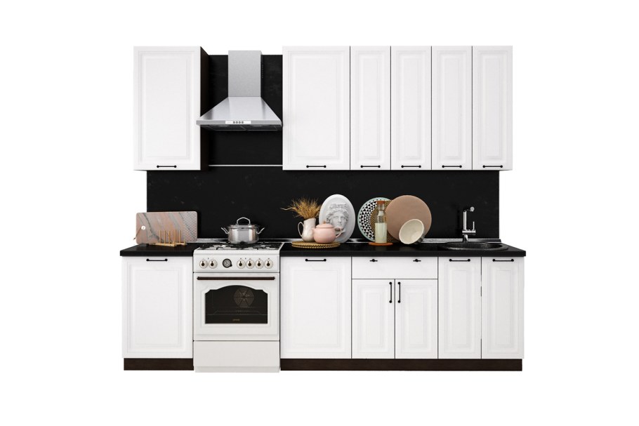 Кухня модульная Виктория Сандал белый